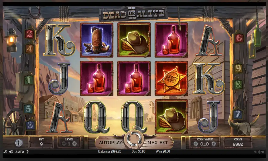 Slot Dead or Alive de NetEnt casinos mexico tragamonedas deadoralive