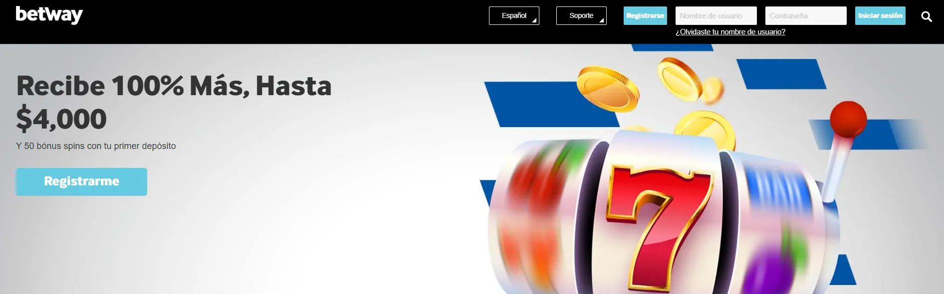 Conoce los mejores casinos mexicanos página bienvenida BetWay